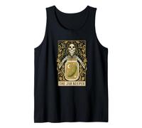 The Jar Keeper Tarot Skeleton Mason Pickle Jar Tank Top
