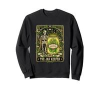 The Jar Keeper Tarot XIII Skeleton Pickle Jar Sweatshirt