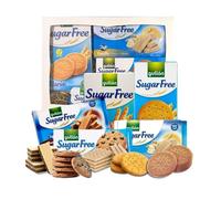 The JC Sugar Free Luxury Biscuit Gift Set Bundled With Zero Sugar Shortbread | Perfect Selection Of Sugar Free UK Chocolate Biscuits