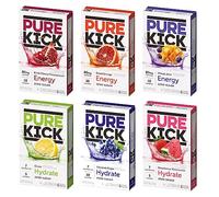 The Jel Sert Company Pure Kick Singles To Go Ultimate Variety Pack, 1 Box Orange, 1 Box Mango Acai, 1 Box Black Cherry Pomegranate, 1 Box Citrus, 1 Box Strawberry Watermelon, 1 Box Concord Grape (3