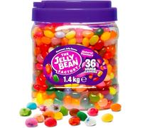 The Jelly Bean Factory, Jelly Beans Gift 1.4 KG Tub, Gluten Free Sweets - 36 Natural, Huge Fruit Flavours, Perfect for Trick or treat, Halloween Sweets | Sold by Bargain Hub