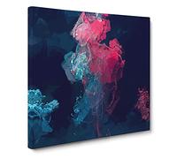 The Jellyfish Canvas Print | Gallery Wrapped 30mm Frame Wall Art | 14x14 inches | Ready to Hang | Abstract Picture | Living Room Bedroom Lounge Office