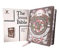 The Jesus Bible Artist Edition, Niv, (with Thumb Tabs to Help Locate the Books of the Bible), Leathersoft, Gray Floral, Thumb Indexed, Comfort Print: ... Gray Floral Leathersoft, Artist Edition