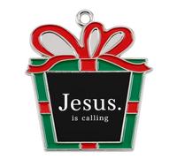 The Jesus Is Calling Christmas Tree Ornaments Decor Trapezoid