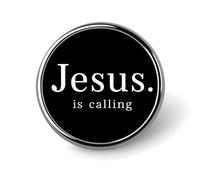 The Jesus Is Calling Cute Brooch Pin for Women Men Badge