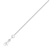 The Jewel Hut 9ct White Gold 18-Inch Square Trace Necklace CN755-18