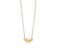 The Jewel Hut 9ct Yellow Gold Trio Ball Necklace GN396