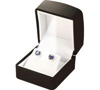 The Jewellery Pak LED Black Earring Jewelry Gift Box for Wedding, Birthday...Luxury LED Stud and Diamond Hoop Earring Jewelry Gift Box with Light for Women for Men