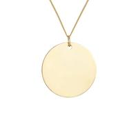 The Jewellery Stockroom 9ct Gold Personalised disc Pendant