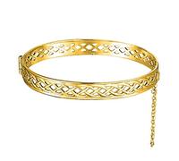 The Jewellery Stockroom 9ct rolled gold filigree bangle