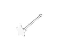 The Jewellery Stockroom Sterling Silver Tiny Star Shape Nose Stud