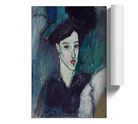The Jewess By Amedeo Modigliani | Unframed Wall Art Print | Ready to Frame Poster | Modern Home Decor Picture | Artwork for Living Room, Bedroom, Kitchen or Office | A4 (21 Ã- 29.7 cm)