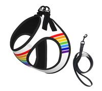 The Jewish Flag Dog Harness - Breathable, Reflective, And Adjustable Pet Vest, Suitable For Small Cats And Dogs