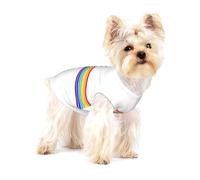 The Jewish Flag Premium Dog Tshirt - Soft 100% Cotton Ropa Para Perros, Perfect for Small to Medium Dogs, Stylish and Comfortable Shirts for Dogs L