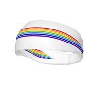 The Jewish Flag Sweat Headbands for Women & Men - Unique Customized Patterns, Non-Slip Wide Headband for Running, Gym, Yoga, and More - Stylish Hair Accessories