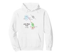 The John Muir Trail Route Map Pullover Hoodie