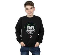 The Joker Big Face Sweatshirt DC Comics Black 9 Years