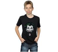 The Joker Big Face T-Shirt DC Comics Black 5-6 Years