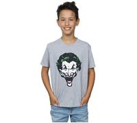 The Joker Big Face T-Shirt DC Comics Grey 12-13 Years