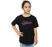 The Joker Crackle Logo Cotton T-Shirt DC Comics Black 12-13 Years