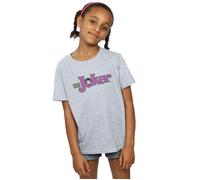 The Joker Crackle Logo Cotton T-Shirt DC Comics Grey 9 Years
