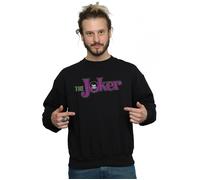 The Joker Crackle Logo Sweatshirt DC Comics Black S