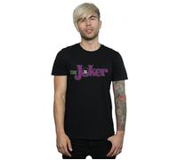 The Joker Crackle Logo T-Shirt DC Comics Black S