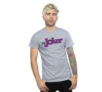 The Joker Crackle Logo T-Shirt DC Comics Grey L