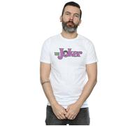 The Joker Crackle Logo T-Shirt DC Comics White S