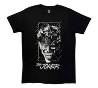 The Joker Men's Black & White Grin T-Shirt | Size: XL The Joker Black XL