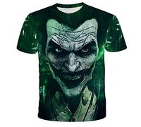 The Joker T-Shirt Unisex 3D Print Summer Crew Neck Men Sport Leisure Short Sleeve Fitness Outdoor T-Shirt - - XXL