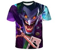 The Joker T-Shirt Unisex 3D Print Summer Crew Neck Men Sport Leisure Short Sleeve Fitness Outdoor T-Shirt - - XL