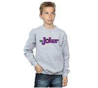 The Joker Text Logo Sweatshirt DC Comics Grey 9 Years