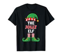 The Jolly Elf Shirt Funny Happy Christmas Pajama Top T-Shirt