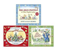 The Jolly Pocket Postman, The Jolly Christmas Postman & The Jolly Postman By Allan Ahlberg and Janet Ahlberg 3 Books Collection Set