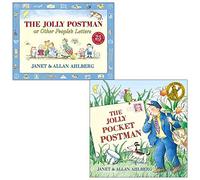 The Jolly Postman & The Jolly Pocket Postman By Allan Ahlberg and Janet Ahlberg 2 Books Collection Set