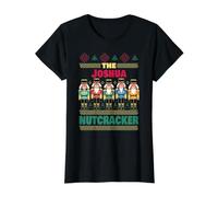 The Joshua Nutcracker Funny Joshua Christmas Value Graphic T-Shirt, Women, Black, S