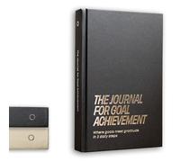 The Journal for Goal Achievement - Premium 2025 Daily Planner with 3-Step System, Habit Tracker & Success Planning - Hardcover Professional Goal Setting Journal (278 Pages, Undated) Graphite