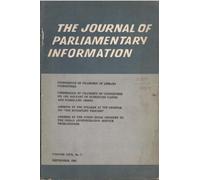 The Journal of Parliamentary Information September, 1983 (Vol. XXIX No. 3) - Special Issue on - Conference Of Chairmen Of Committees On The Welfare Of Scheduled Castes And Scheduled Tribes