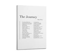 The Journey By Mary Oliver PoetryCover Poster Art Canvas Gift for Friends Or for Your Own Use Bedroom Living Room Decoration AestheticFrame-style 16x24inch(40x60cm)
