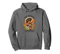 The Journey Is Inward - Vintage 70s Meditation Art Pullover Hoodie