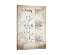 The Journey Poem Mary Oliver (1) Cover Poster Art Canvas Gift for Friends Or for Your Own Use Bedroom Living Room Decoration AestheticFrame-style 08x12inch(20x30cm)