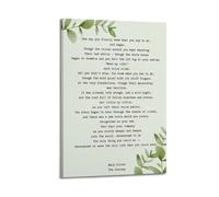 The Journey Poem Mary Oliver (2) Cover Poster Art Canvas Gift for Friends Or for Your Own Use Bedroom Living Room Decoration AestheticFrame-style 16x24inch(40x60cm)