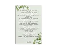 The Journey Poem Mary Oliver (2) Cover Poster Art Canvas Gift for Friends Or for Your Own Use Bedroom Living Room Decoration AestheticUnframe-style 24x36inch(60x90cm)