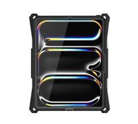 The Joy Factory aXtion Bold MP Case for iPad Pro 13" (M4) - Military-Grade Shockproof, MagConnect Compatible - Black - Case for Work, Travel, Hands-free Use
