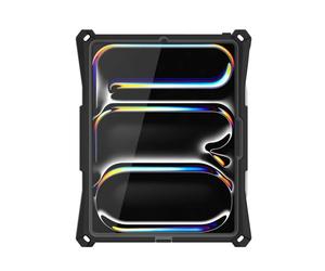 The Joy Factory aXtion Bold MP Case for iPad Pro 13" (M4) - Military-Grade Shockproof, MagConnect Compatible - Black - Case for Work, Travel, Hands-free Use