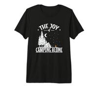 The Joy of Camping Alone Premium T-Shirt