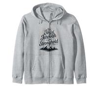 The Joy of Jehovah Is Your Stronghold Nehemiah 8:10 Zip Hoodie