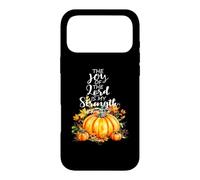 The Joy Of The Lord Is My Strength Bible Verse Fall Pumpkin Case for iPhone 17 Pro Max