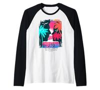 The Joy of The Lord is My Strength Scripture Beach Couple Raglan Baseball Tee